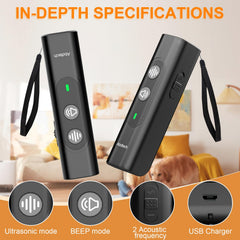 Abdtech con modos de sonido 22-25kHz para evitar habituación y mejorar el control.