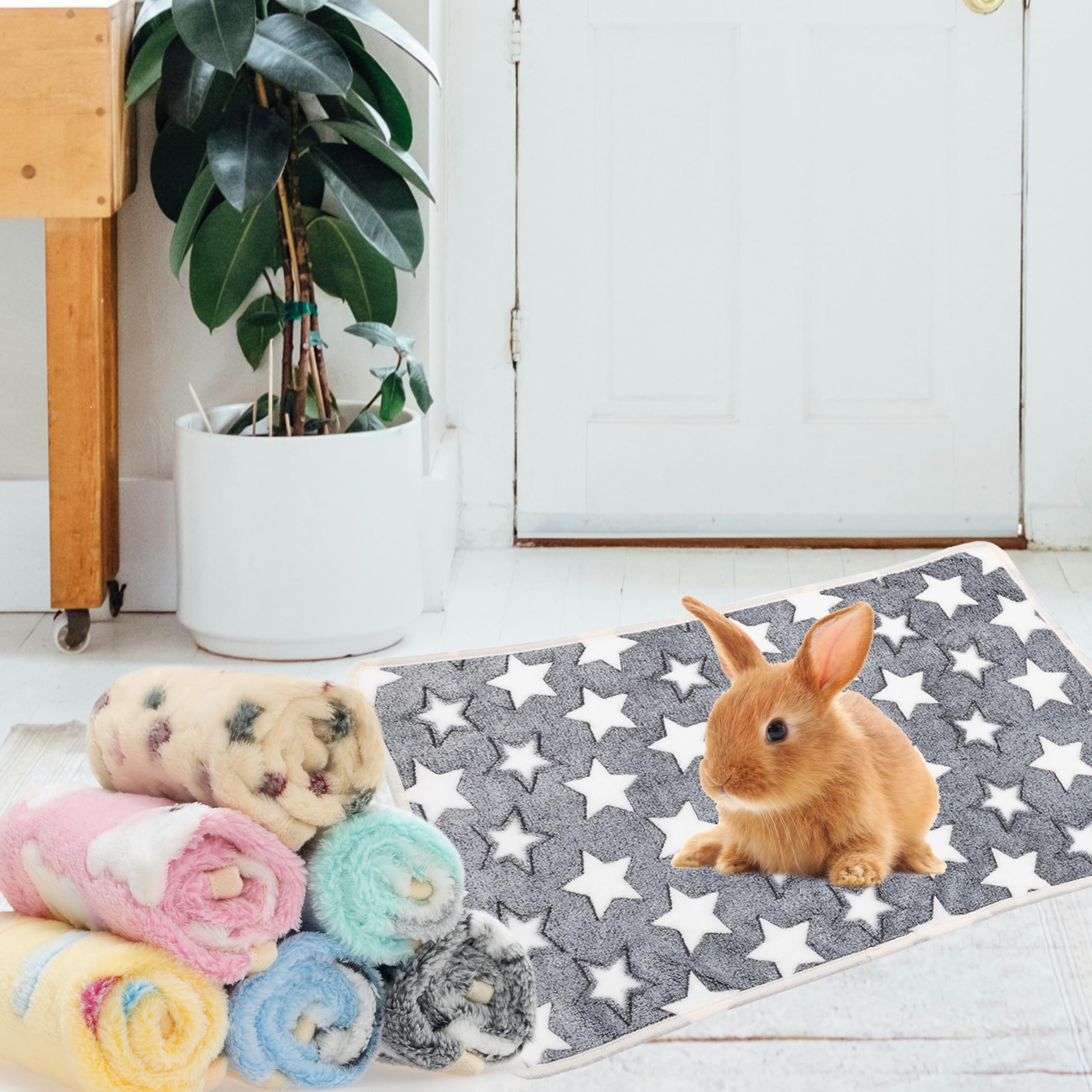 ABFEKIEA manta beige para mascotas pequeñas, protege superficies.