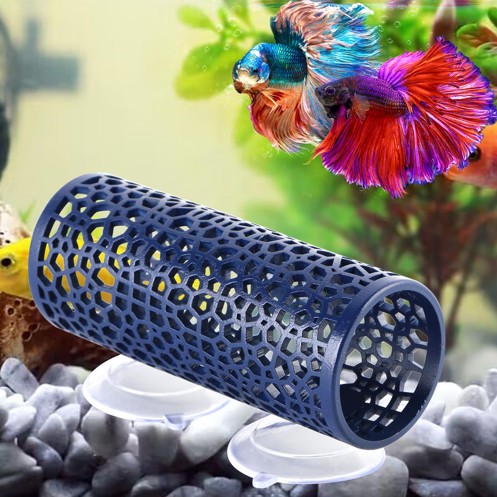 Decoración de acuario Abizoo con tunel Betta y atractivo visual.