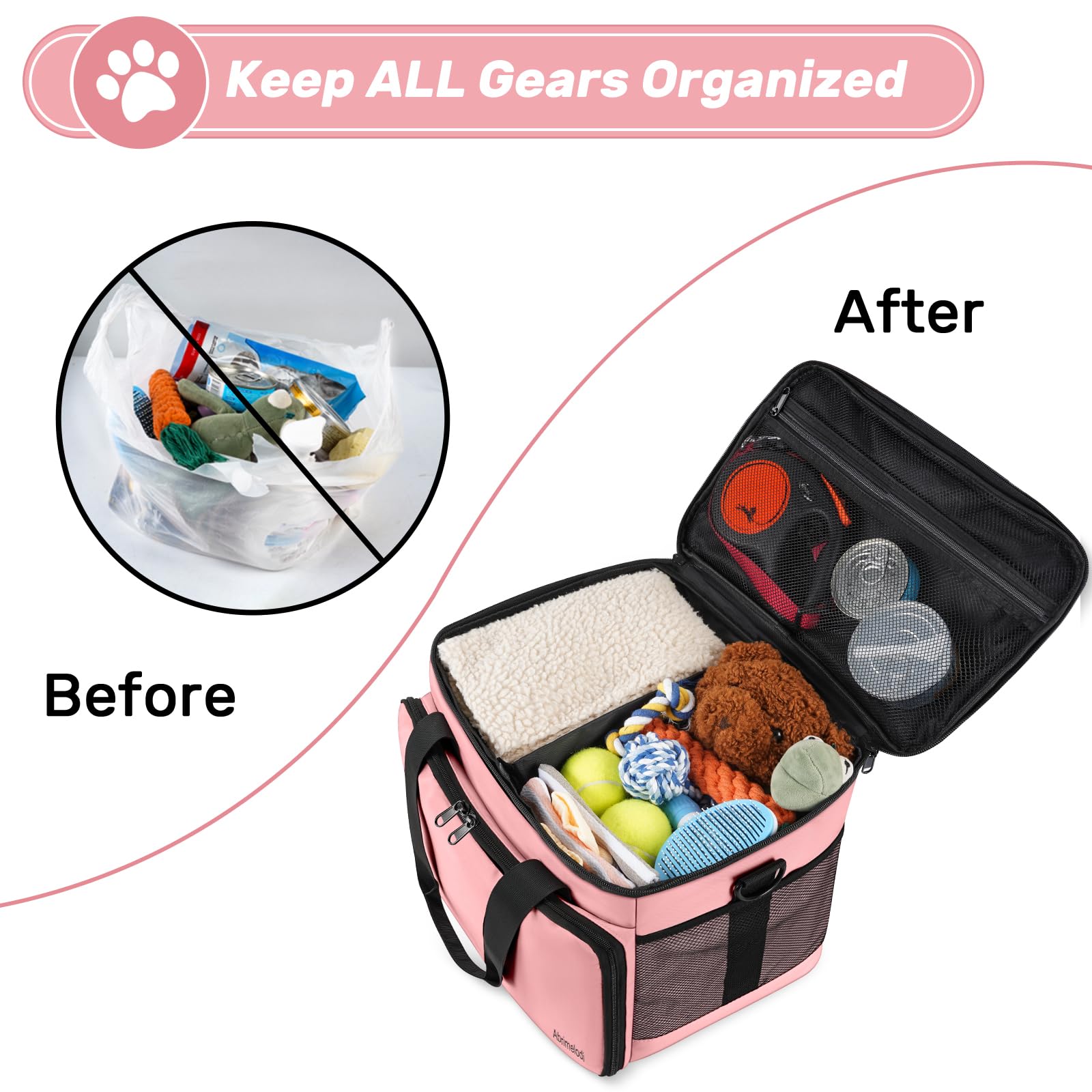 Abrimelodi diseño-organizacion-bolsillos-ajustables: compartimentos adaptables para organización
