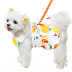 ABRRLO vestido perro amarillo limón para verano cómodo y fresco