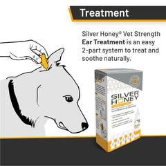 Absorbine Silver Honey gotas para orejas, alivio suave para perros y gatos