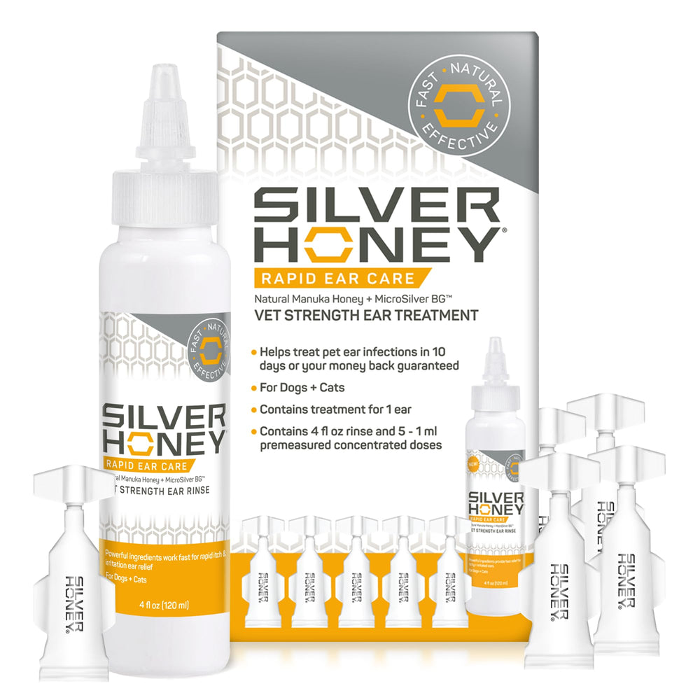 Instrucciones de uso de Absorbine Silver Honey para cuidado de oídos
