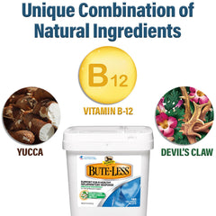 Absorbine Bute-Less: garra del diablo para promover comodidad diaria en caballos.