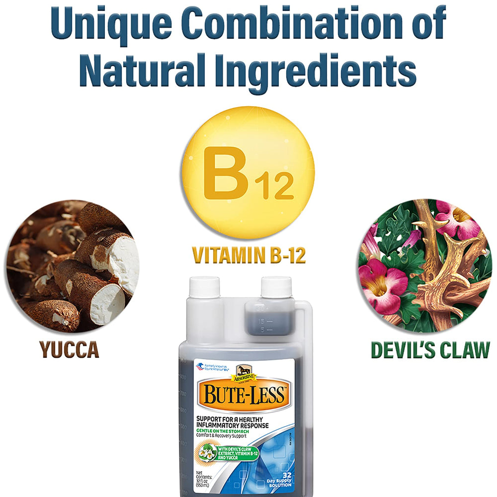 Absorbine Bute-Less, ingrediente garra del demonio para apoyo natural en la movilidad.