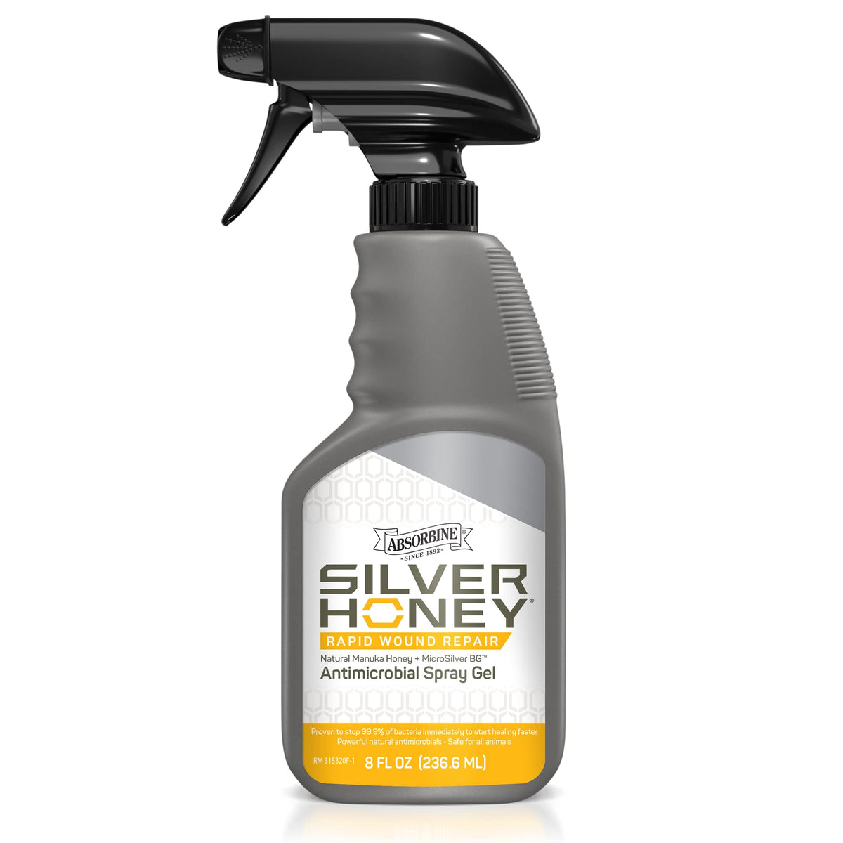 Absorbine Gel Miel Plata envuelve la herida para protección prolongada