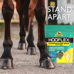 Cascos de caballo se ven fuertes gracias a Hooflex.