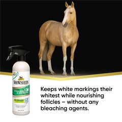 Absorbine ShowSheen elimina manchas sin blanqueadores agresivos.