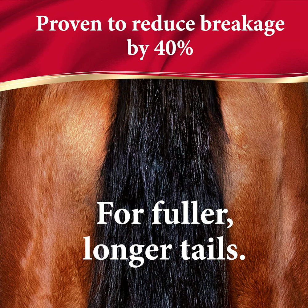 Absorbine ShowSheen reduce el quiebre de pelo para un pelaje más resistente.