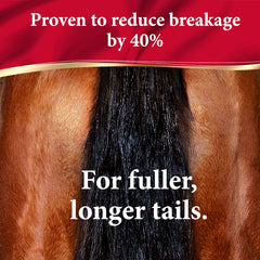 Absorbine ShowSheen reduce el quiebre de pelo para un pelaje más resistente.