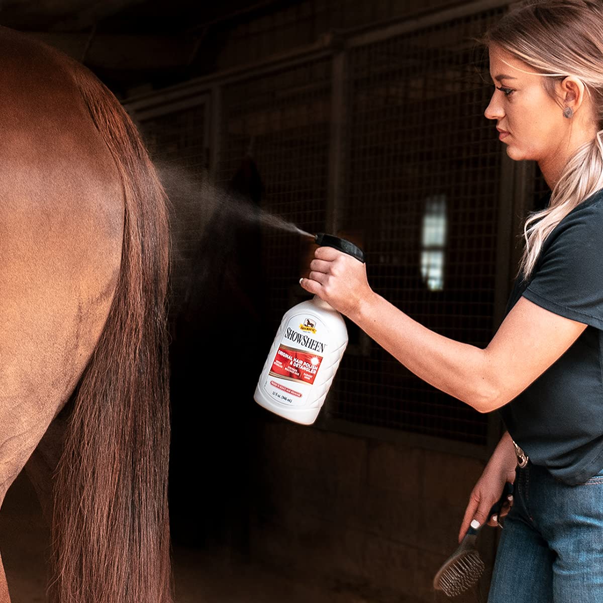 Absorbine ShowSheen compatible con caballos y perros para cuidados versátiles