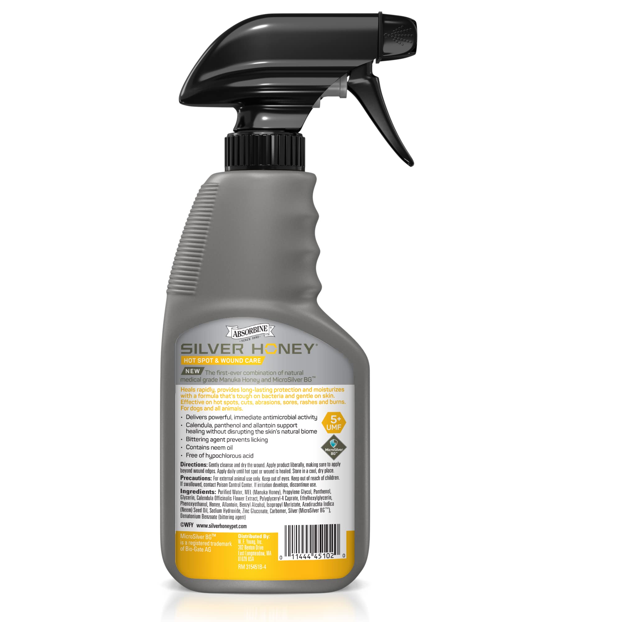 Absorbine Silver Honey aplicado en piel de perro