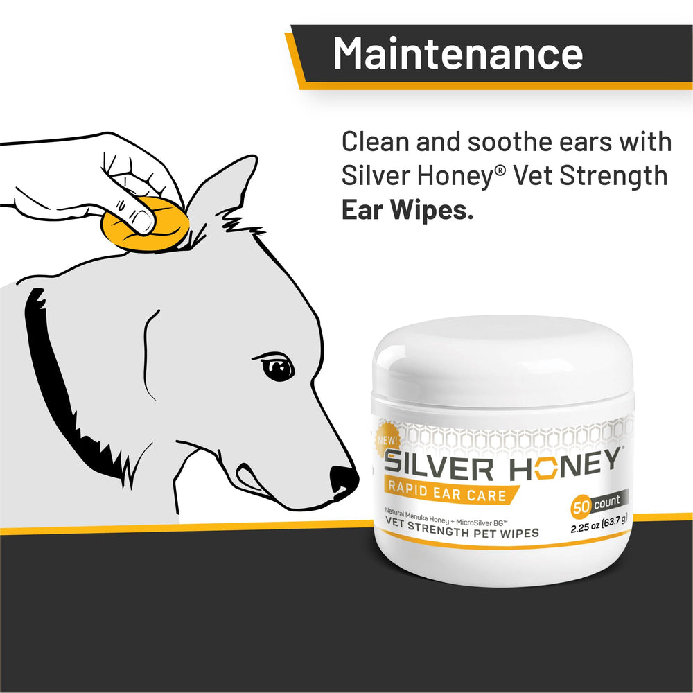 Absorbine Silver Honey, etiqueta destaca miel de Manuka y MicroSilver BG.