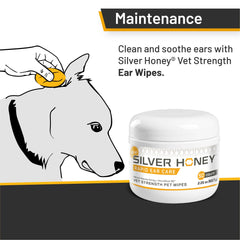 Absorbine Silver Honey, etiqueta destaca miel de Manuka y MicroSilver BG.