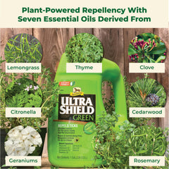 Absorbine UltraShield Green, aroma botánico suave para una sensación fresca.