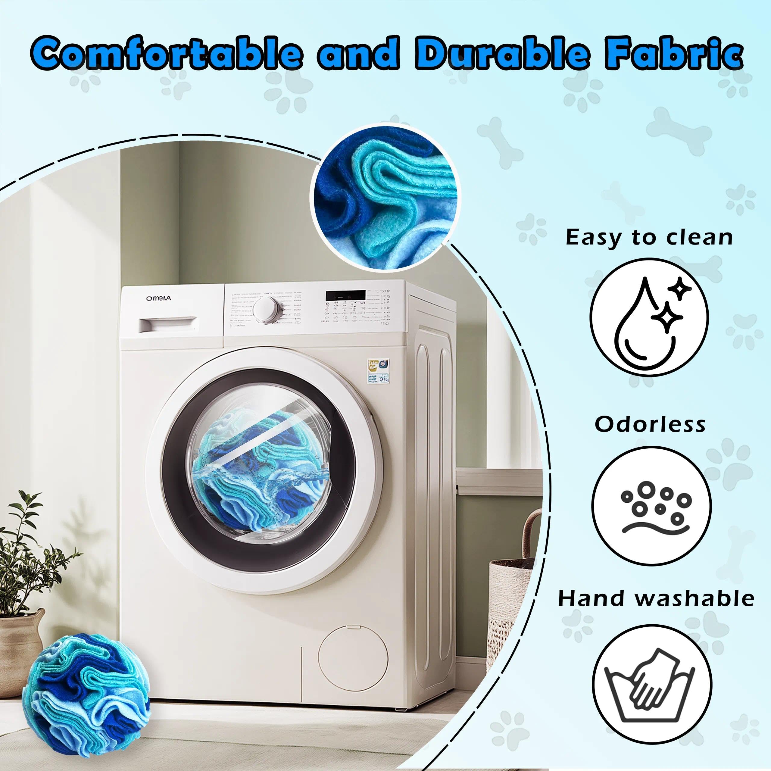 ABUUL ABULL bola-snuffle 3.9, azul: diseño interactivo para perros curiosos