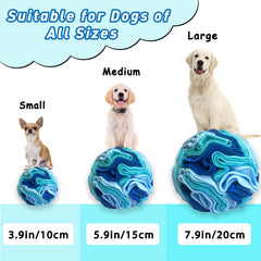 ABUUL ABULL bola-snuffle 3.9, azul: interior oculto para premios