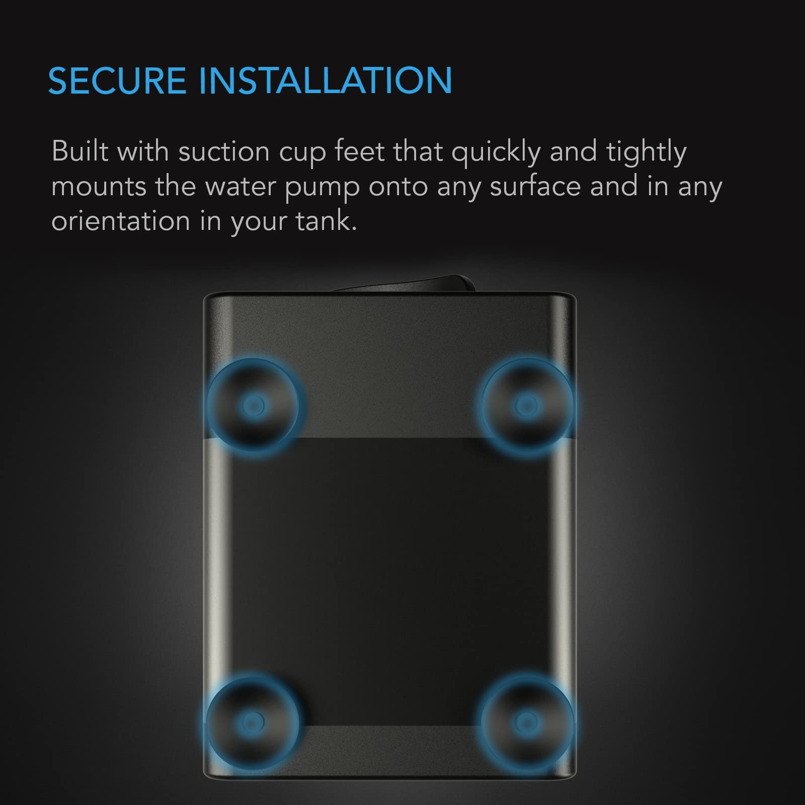 Boquillas intercambiables incluidas con la bomba AC Infinity.