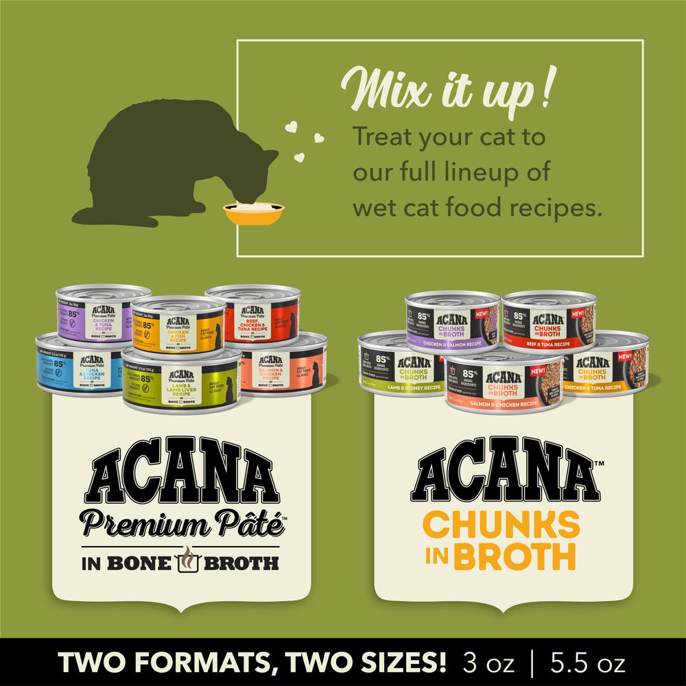 85% de ingredientes animales en ACANA Premium Pate para una proteína sólida.