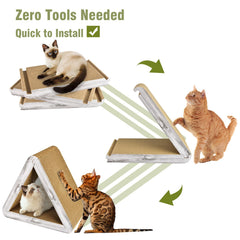 AccEncyc carton ecologico rascador, material seguro y durable para gatos