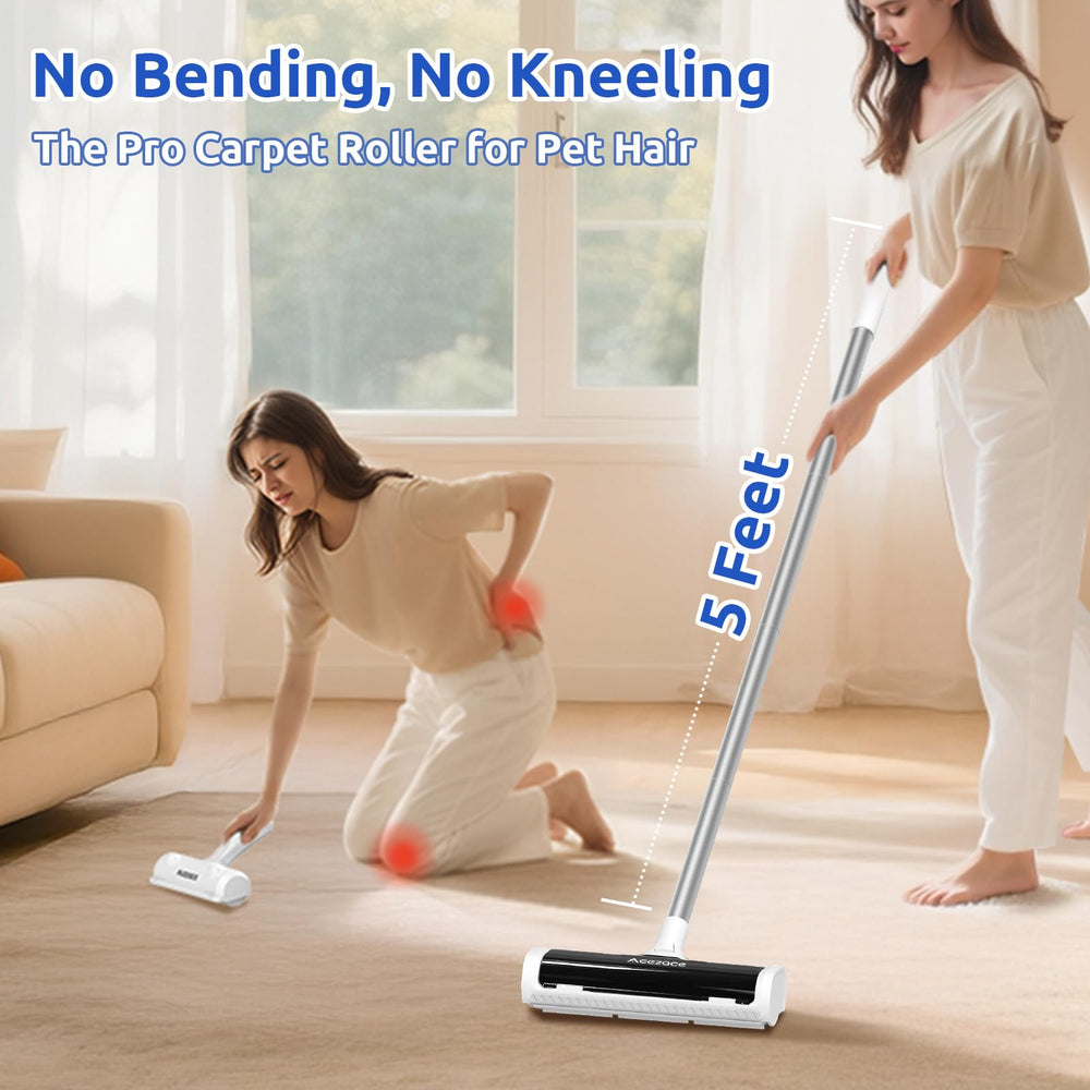 ACE2ACE A3 Pro pelo incrustado en alfombras se elimina con facilidad.
