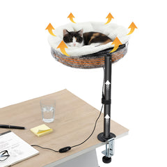 AceOrbit cama caliente para escritorio, ideal para gatos que buscan cercanía al dueño.
