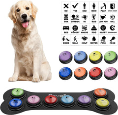 Acools: conjunto de 8 botones parlantes para perros, ideal para entrenamiento de comunicación.