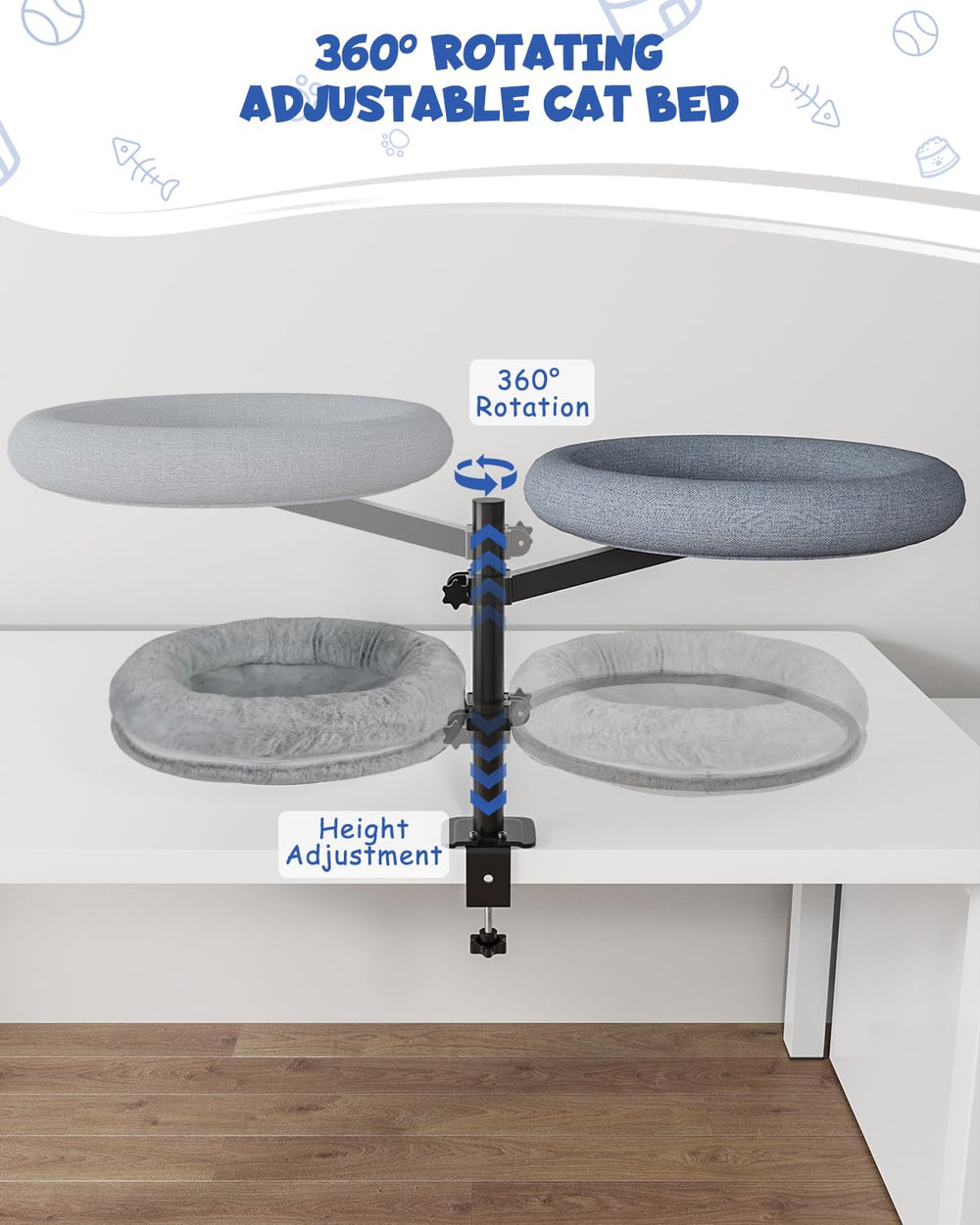 Acools cama-gato-diseño-moderno-escritorio: estética contemporánea junto a tu espacio de trabajo