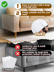 Acostop protector cuero adhesivo trasero sin residuo conserva el acabado