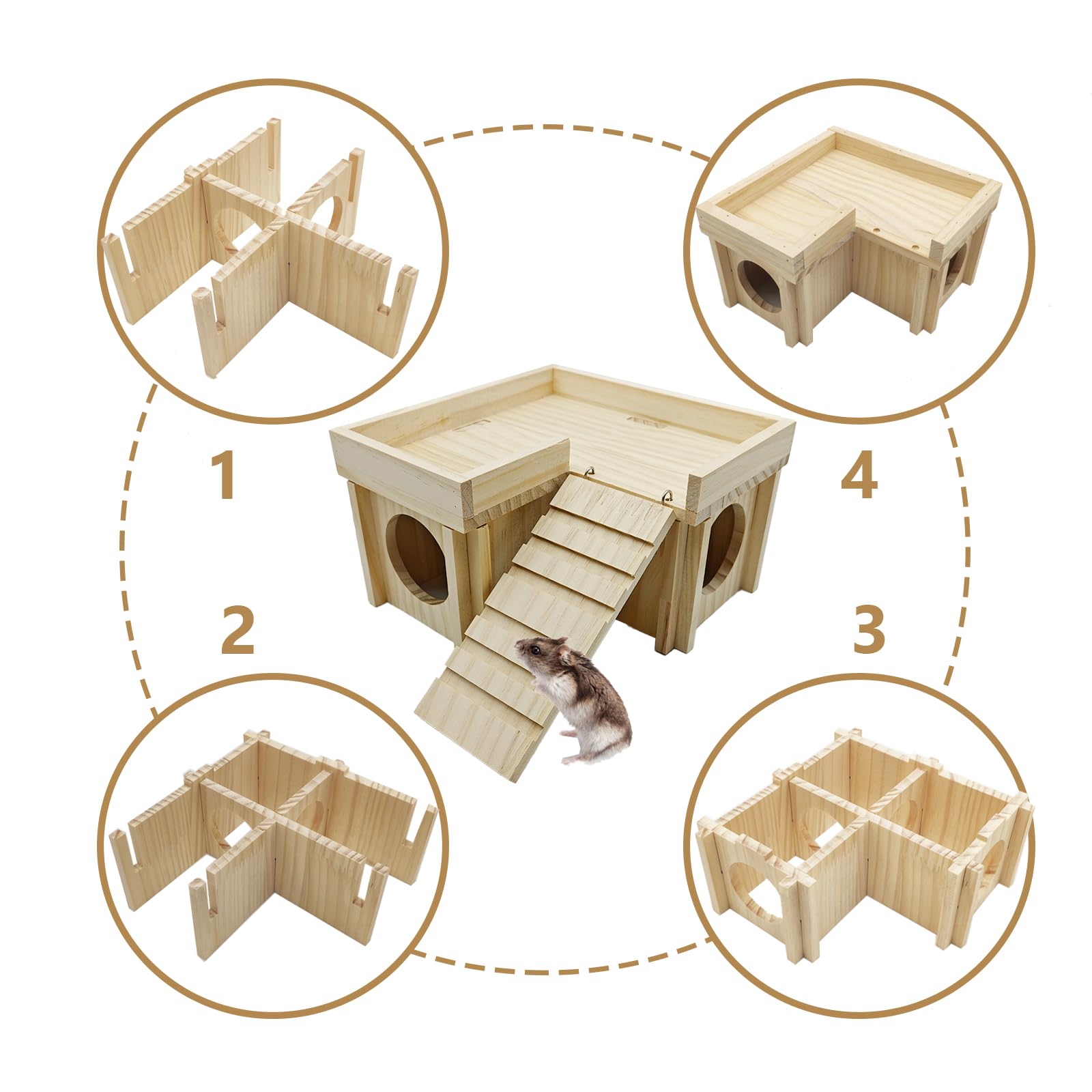 Acsist dimensiones compactas, apto para hámsteres y otros pequeños.