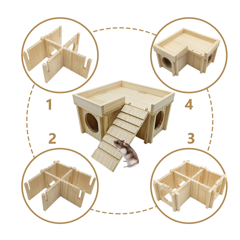 Acsist dimensiones compactas, apto para hámsteres y otros pequeños.