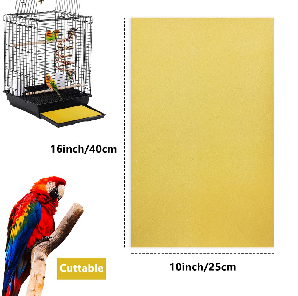 Acsist papel grava, material natural de cuarzo y kraft, seguro para aves.