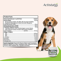 Actistatin gomitas suaves para perros pequeños, textura blanda para masticar cómodamente.