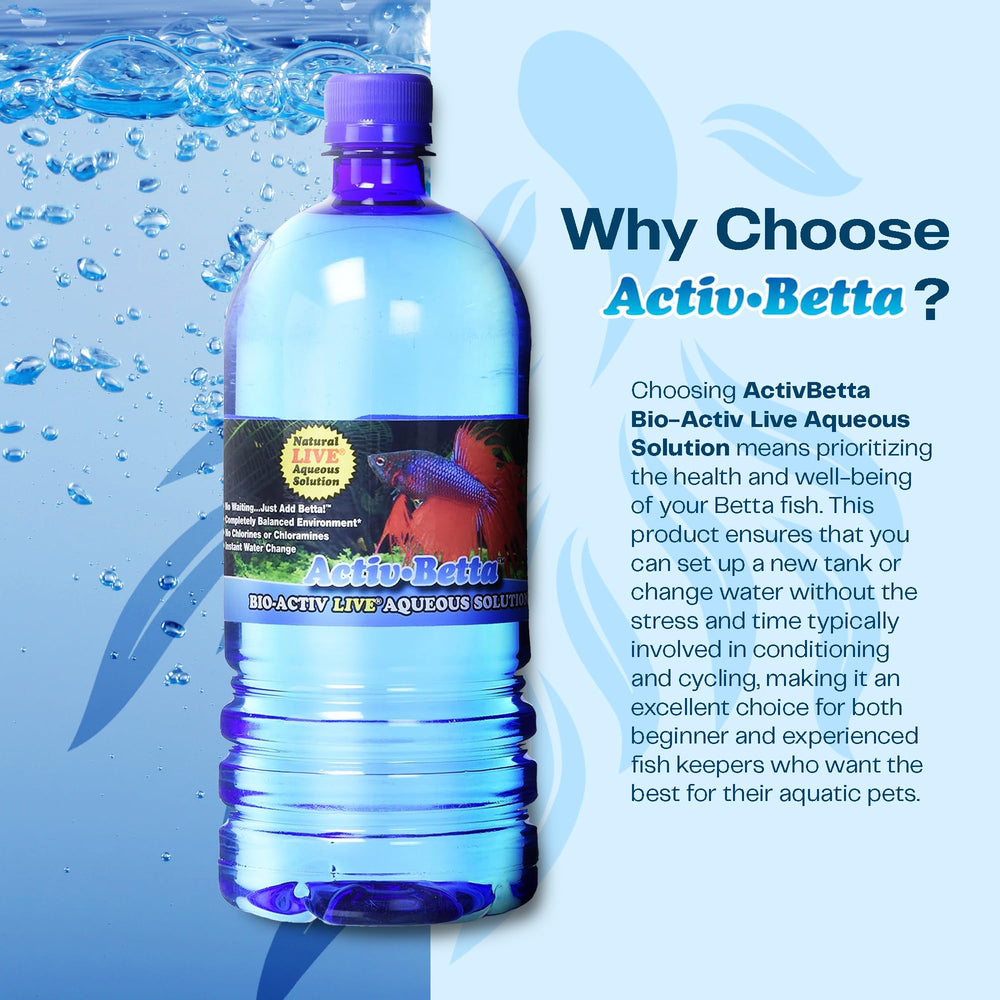 Activ Betta: uso inmediato sin esperas, simplifica introducir peces.