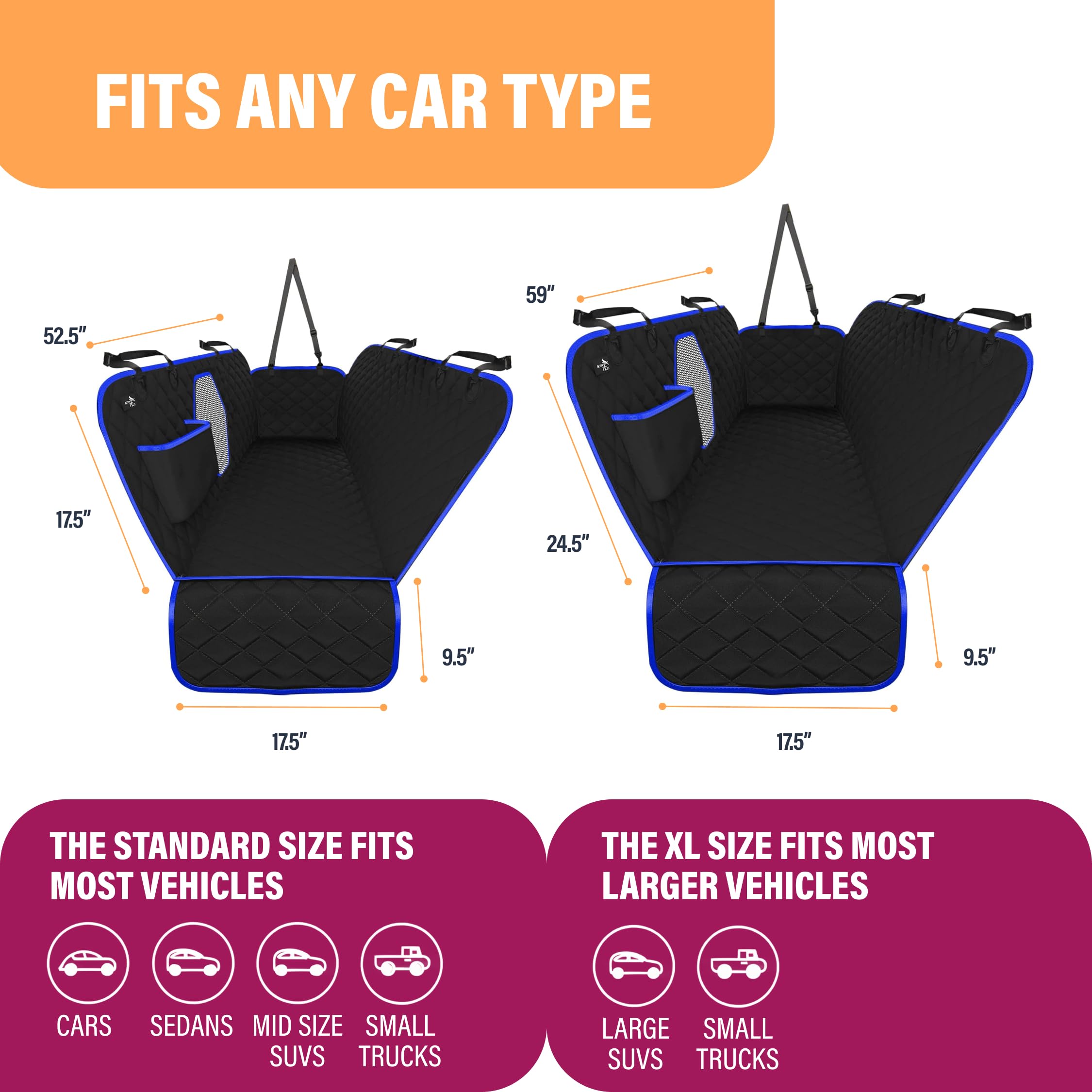 Active Pets ajuste universal para coches, SUV y camionetas