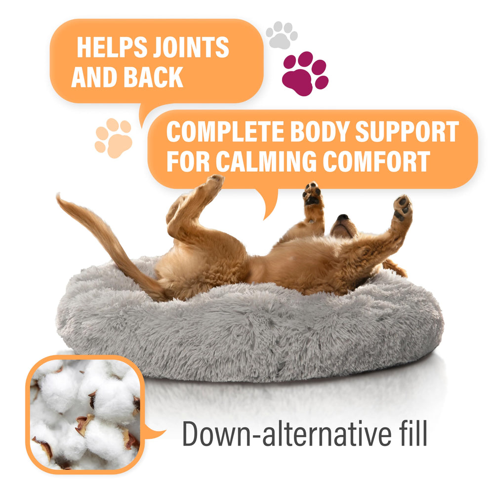 Active Pets cama dona con borde elevado para soporte de cabeza