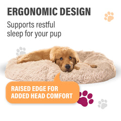 Active Pets cama en forma de dona interior felpa suave para confort