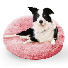 Active Pets cama mediana rosa, vista general del diseño y textura suave.