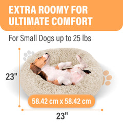 Active Pets Cama Redonda con soporte de espuma viscoelástica para articulaciones
