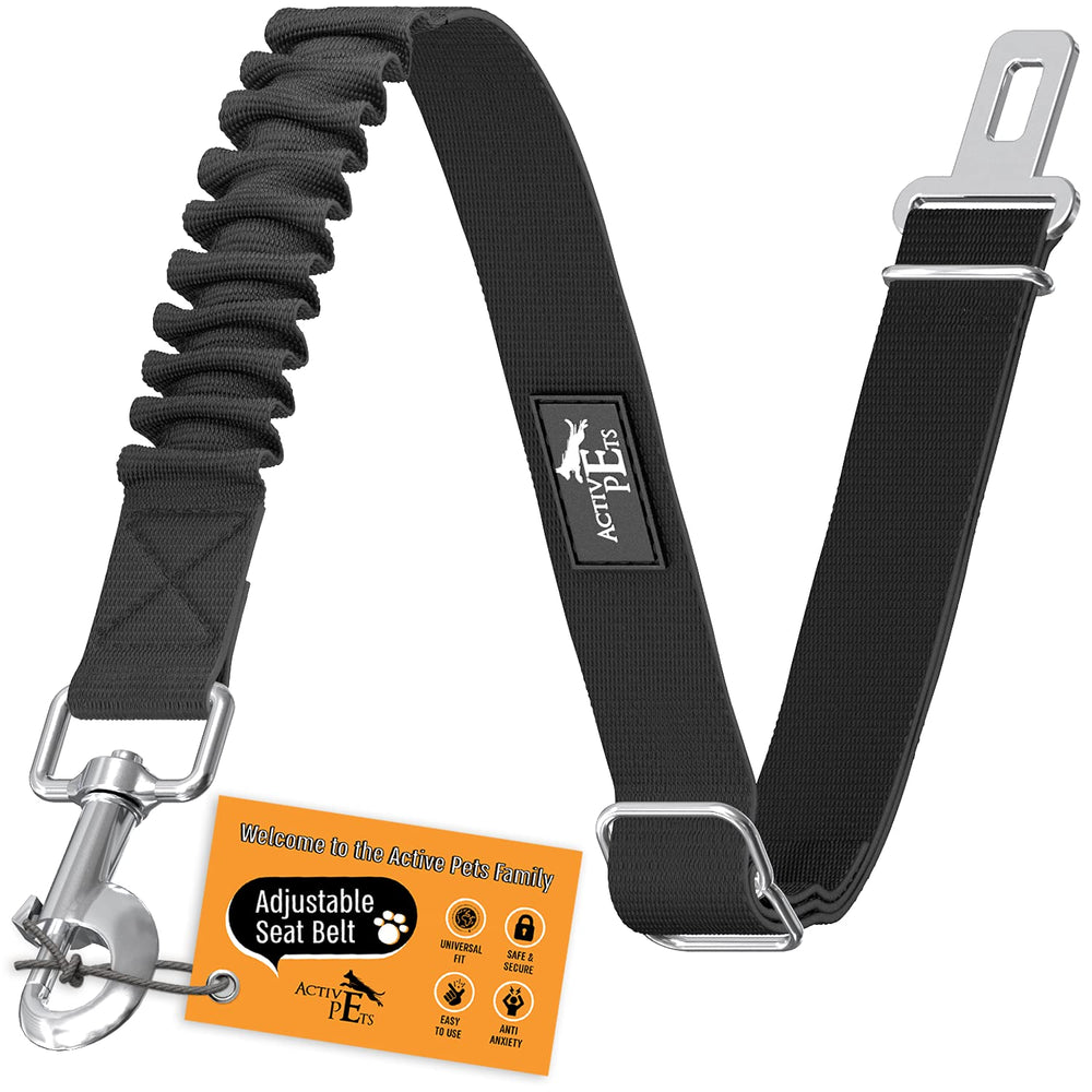 Active Pets cinturon-perro-coche-ajuste, seguro y adaptable para todos los tamaños.