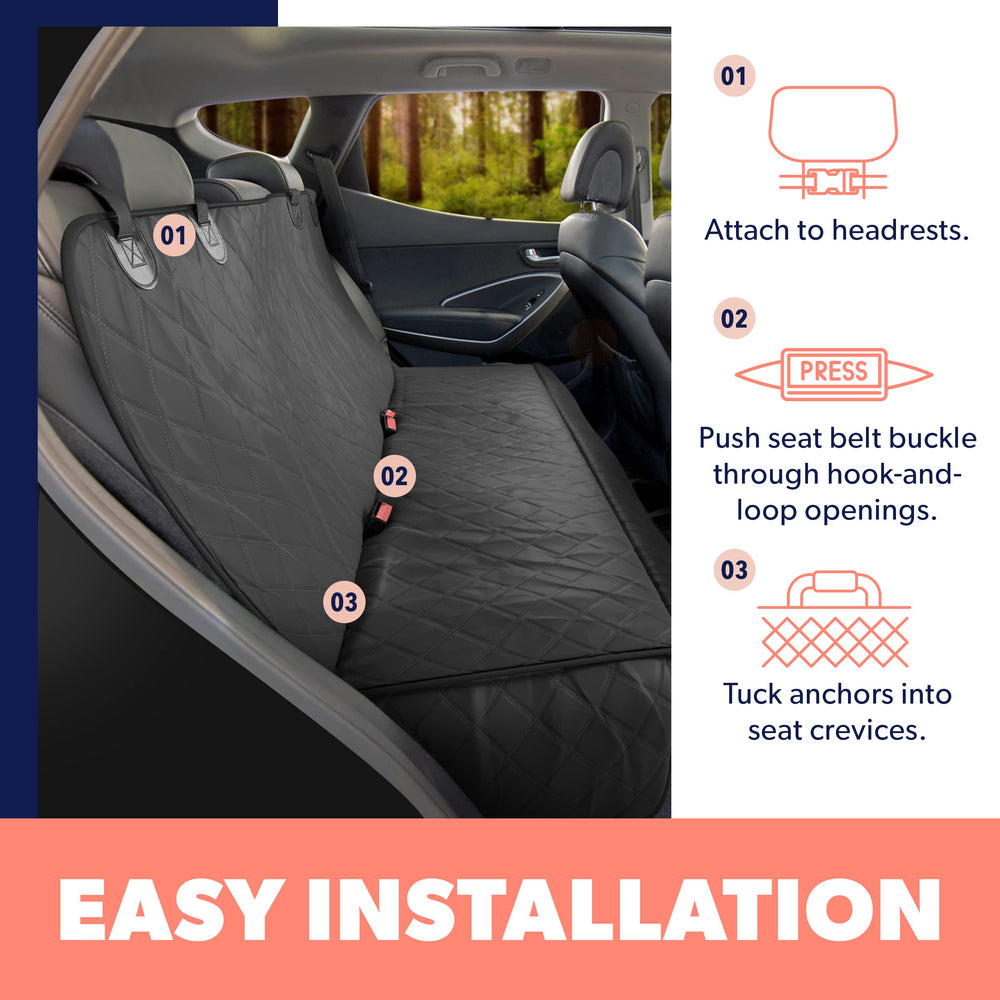 Active Pets cubierta de asiento trasero impermeable para coche, protección duradera