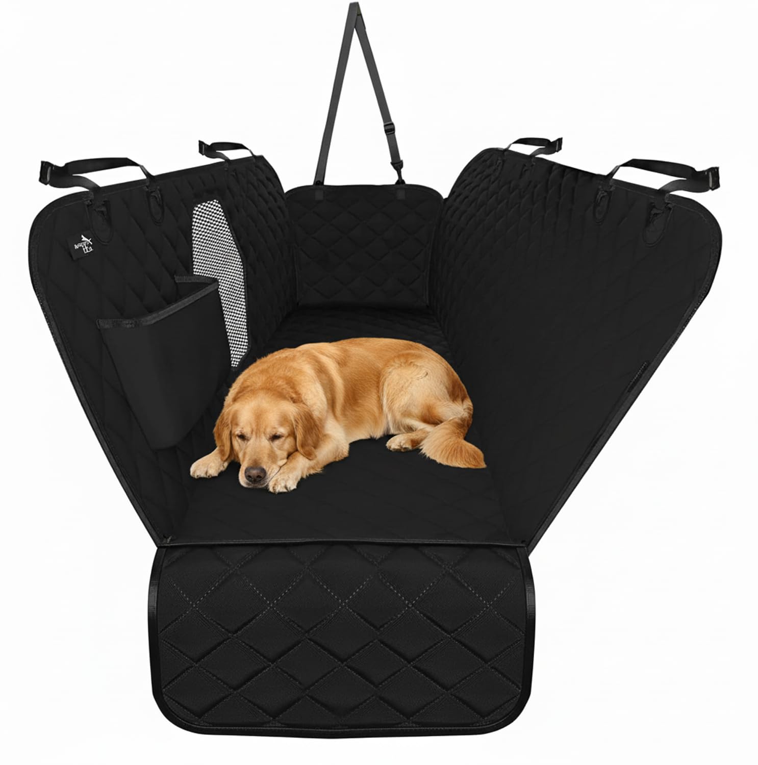 Active Pets cubre asiento perro hamaca impermeable para coche; protege y facilita la limpieza.