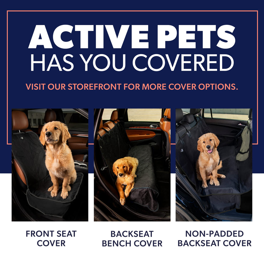Active Pets funda de coche beige para perro, limpieza con aspiradora o paño
