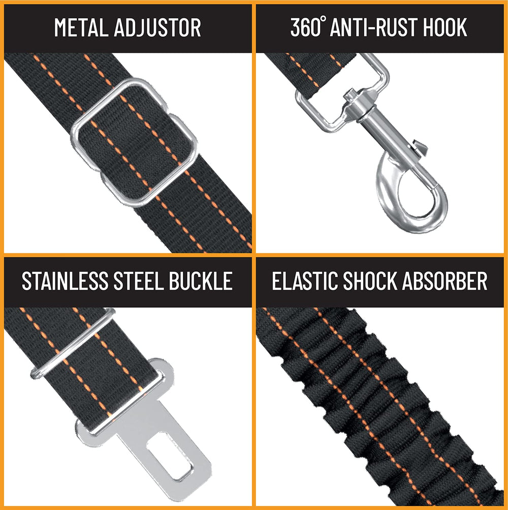 Active Pets Hebillas y ganchos reforzados de acero inoxidable para durabilidad.