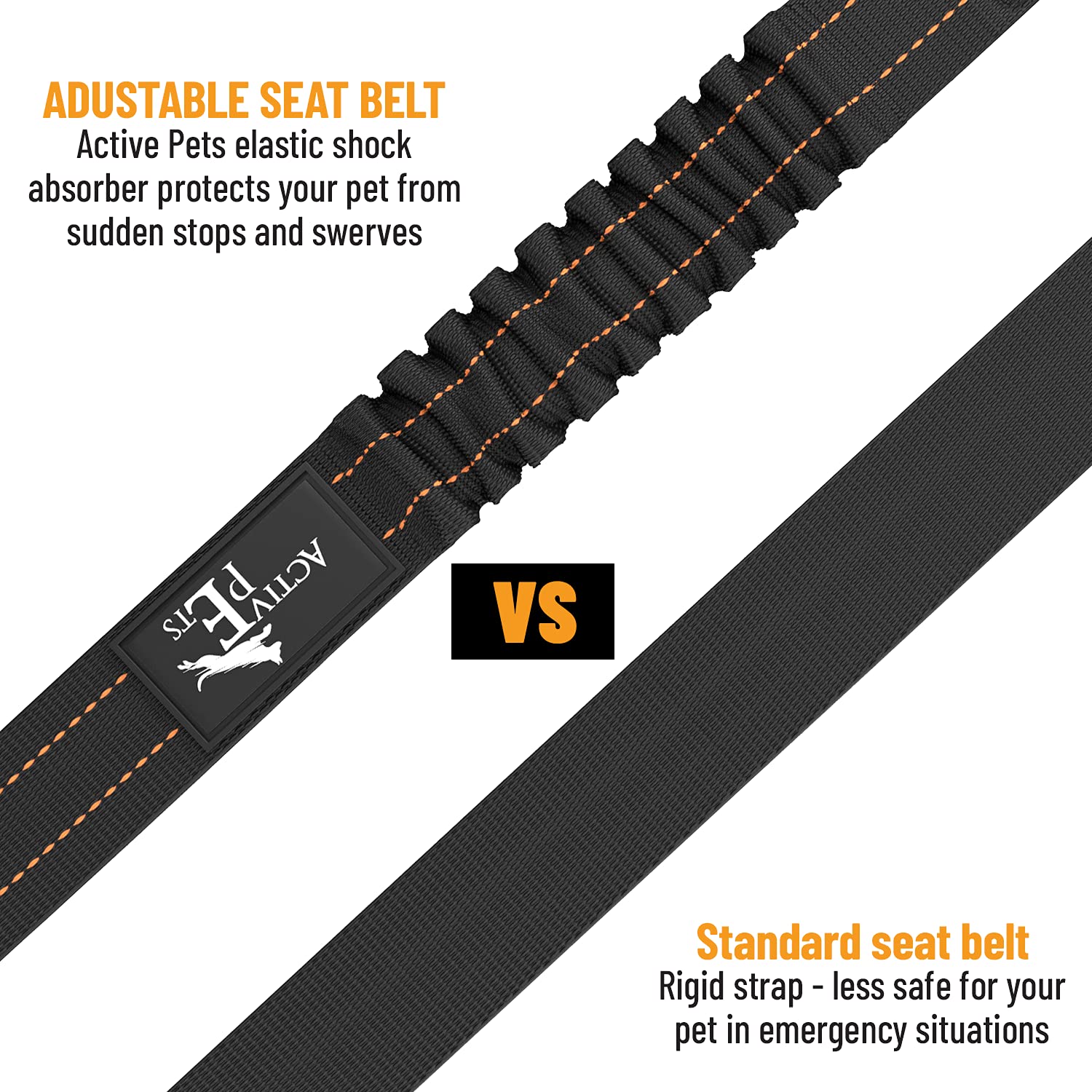 Active Pets Libertad controlada en coche, movimiento seguro dentro del asiento.