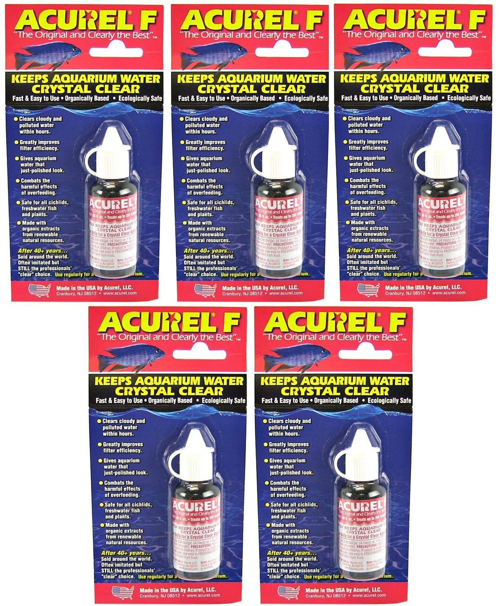 Acurel F clarificador de agua para acuarios, botella, mejora la claridad y la eficiencia del filtro.