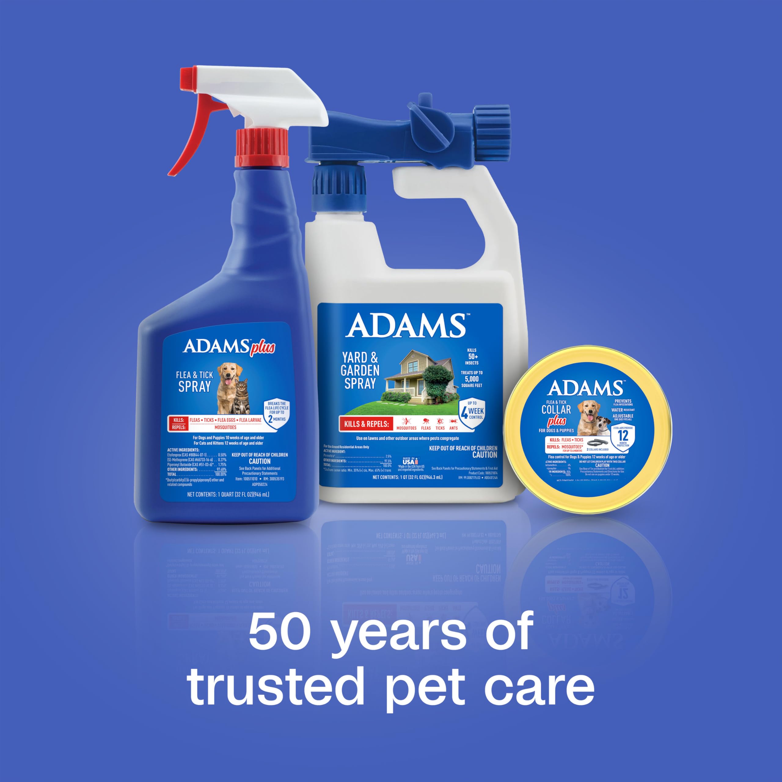 ADAMS Plus apto para hogares con varias mascotas.