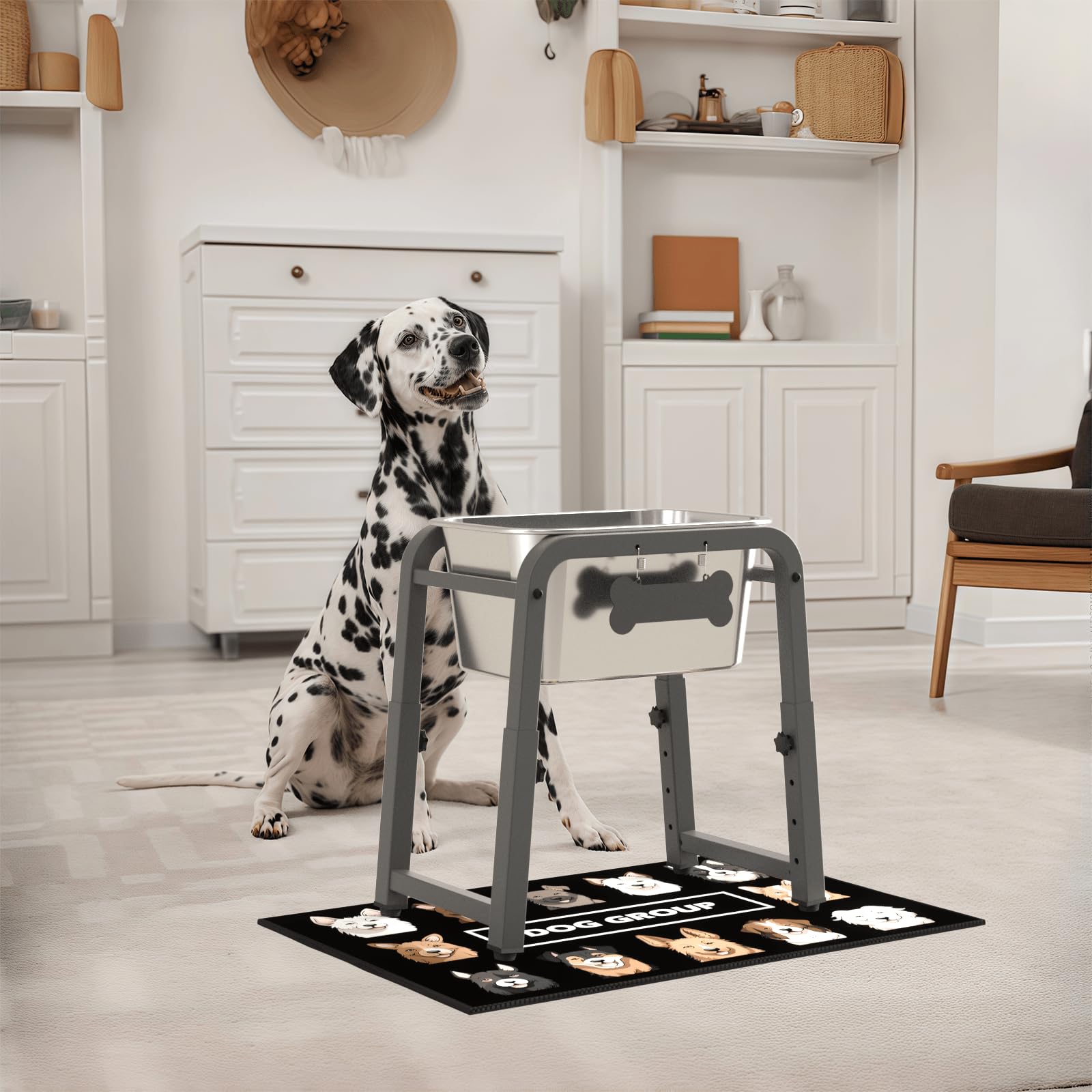 ADENGL etiqueta de nombre en forma de hueso para personalizar la mesa del perro