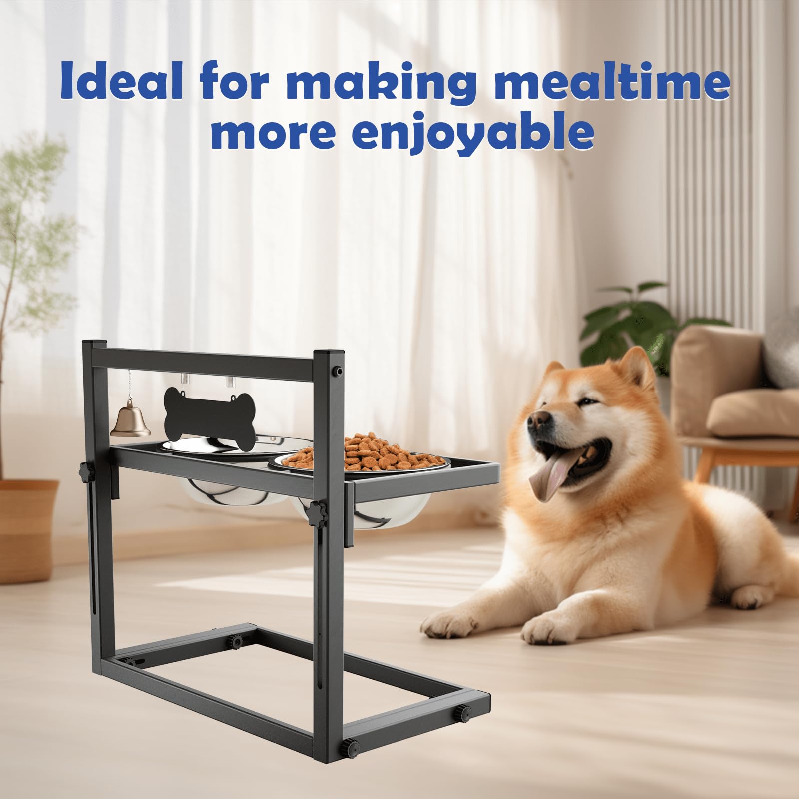 Conjunto ADENGL para perros medianos y pequeños, ideal para espacios reducidos.