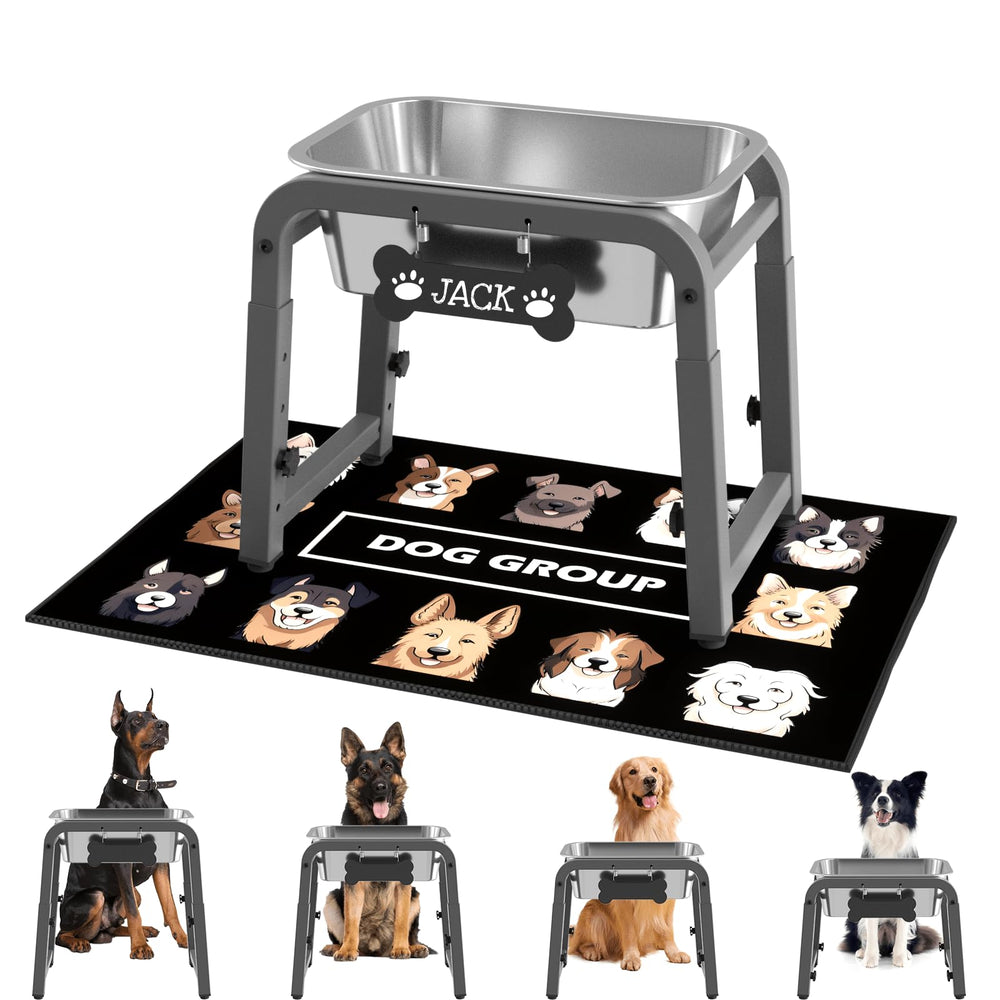 ADENGL tazón de agua para perro elevado con altura ajustable para comodidad al beber